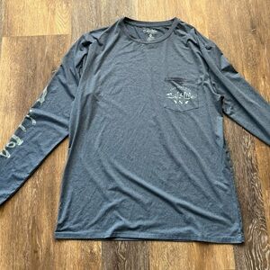 Gray Long Sleeve Men's Shirt